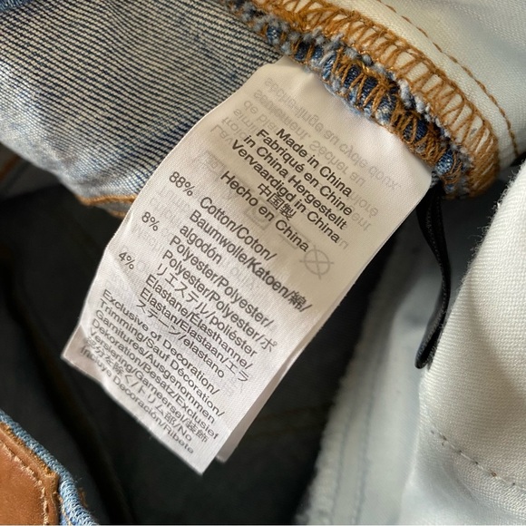 Madewell Cali Demi-Boot Jeans Bronson Wash Button-Front Edition Fly Distressed - Picture 10 of 11